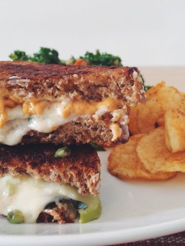 vegan jack and cheddar grilled cheese_hot for food
