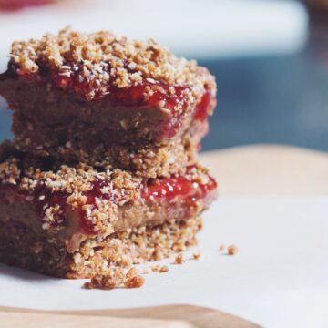 peanut butter jam squares_hot for food