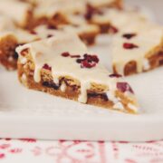 white chocolate cranberry cookie bars