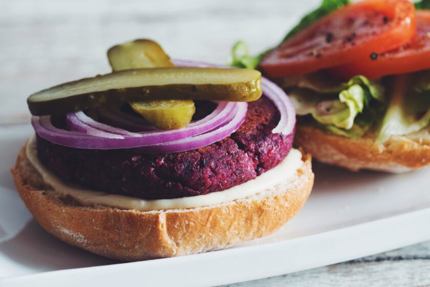 vegan recipe for black bean beet burger