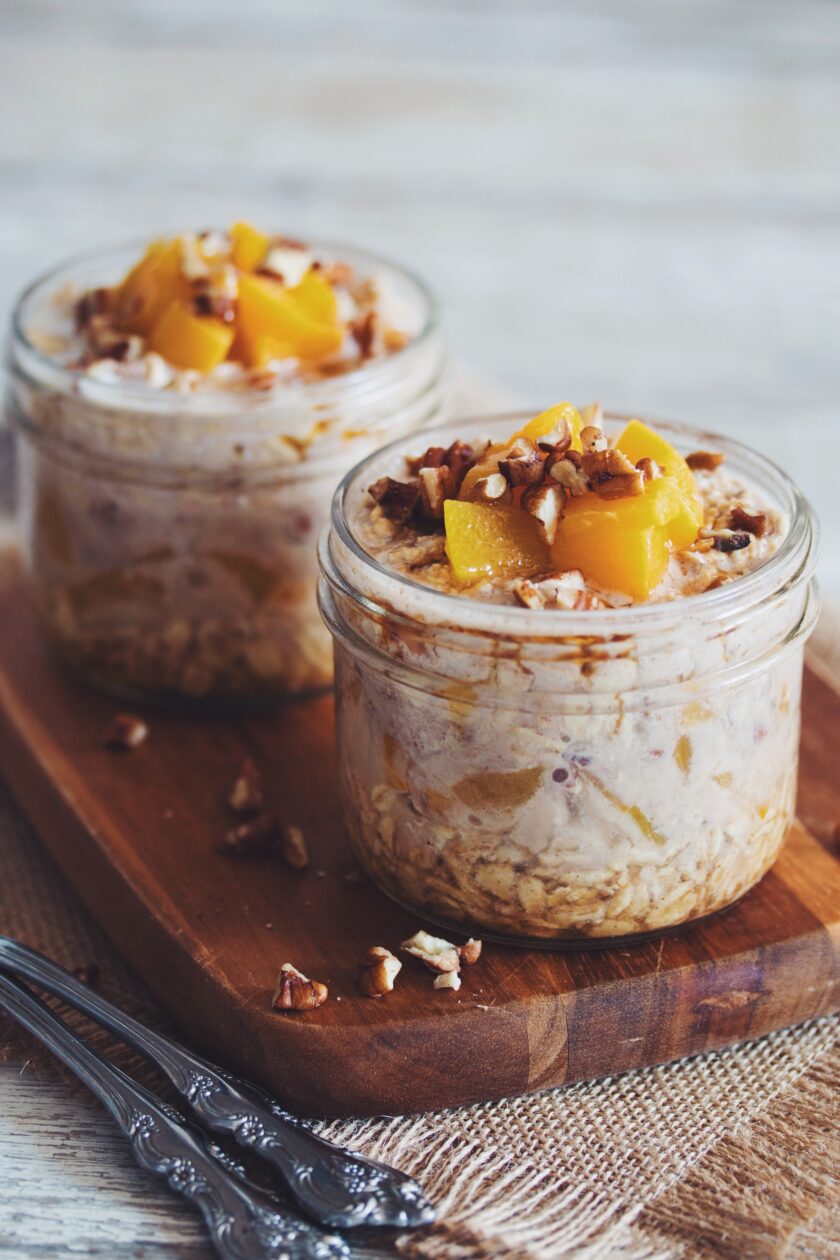 vegan maple peach pecan oats recipe