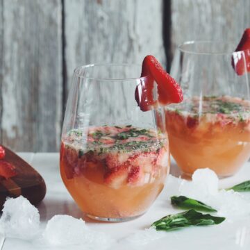 strawberry ginger basil cocktail_hot for food