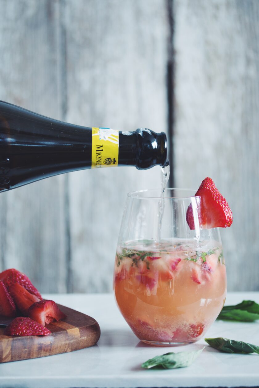 vegan cocktail recipe strawberry ginger basil hot for food