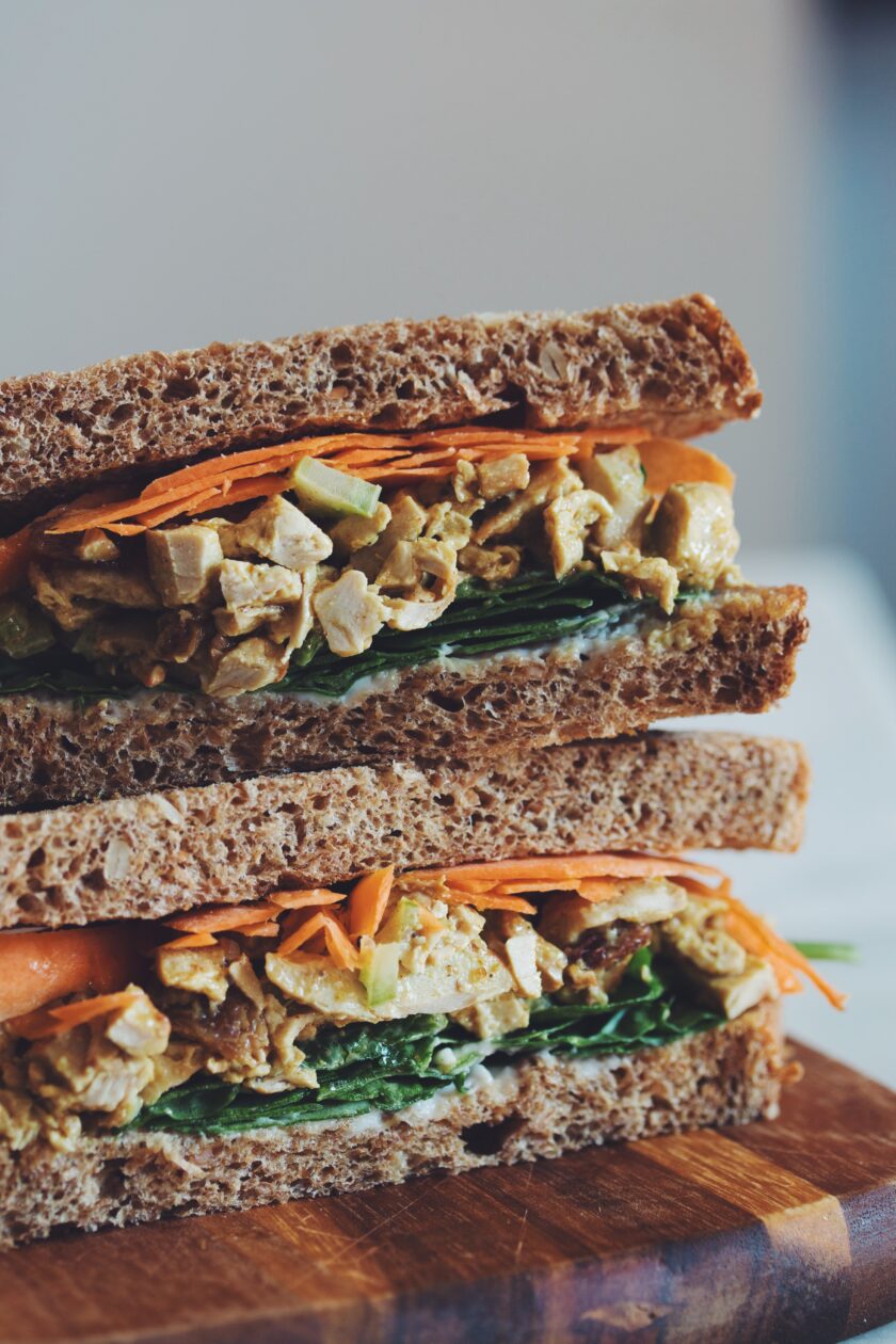 vegan chicken salad sandwich_hot for food