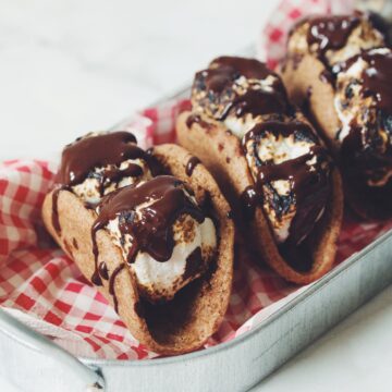 vegan s'more tacos