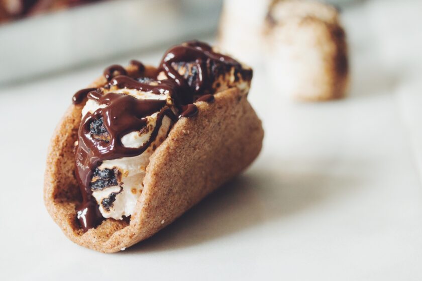 vegan s'more tacos_hot for food