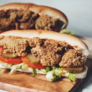 vegan oyster mushroom po boy_hot for food