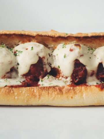 vegan meatball sub_hot for food