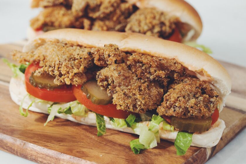 vegan oyster mushroom po boy recipe