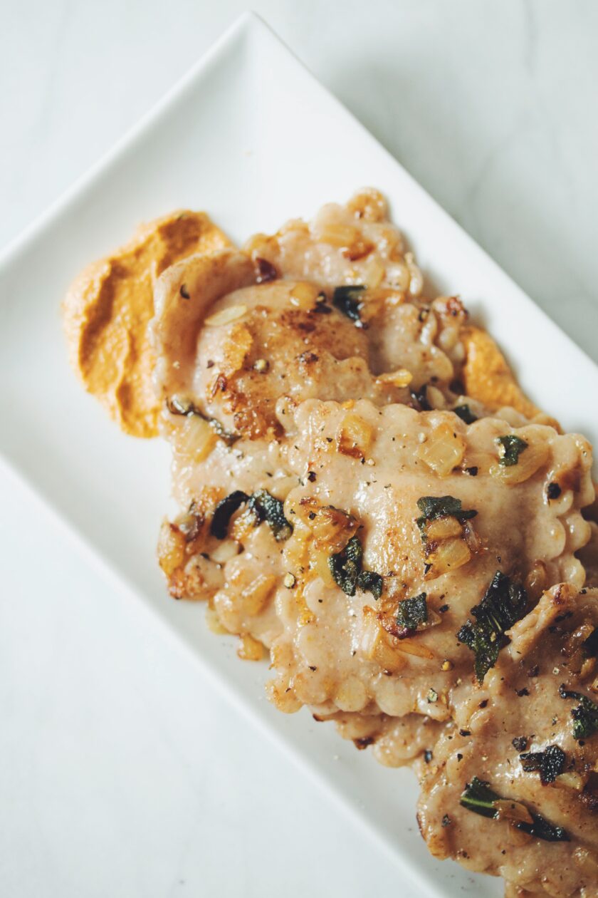 vegan pumpkin ravioli_hot for food