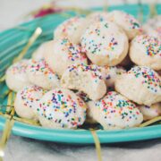 vegan Italian anginette cookies