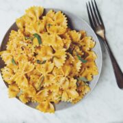 creamy vegan pumpkin sage pasta_hot for food
