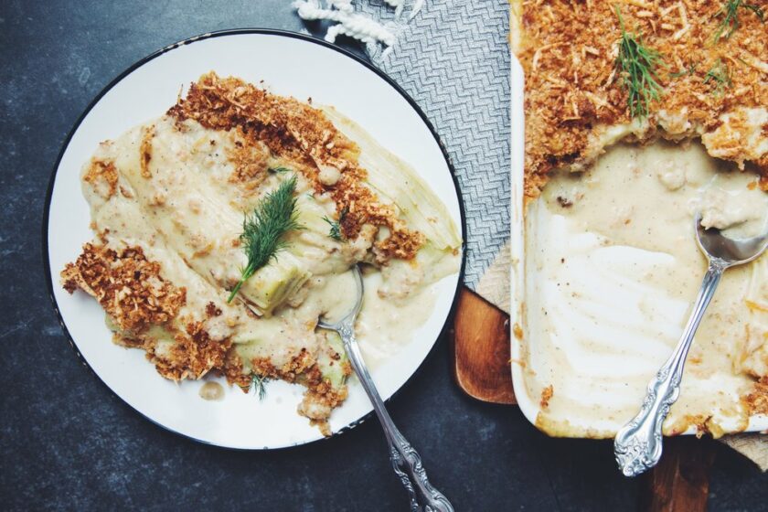 vegan leek gratin_hot for food