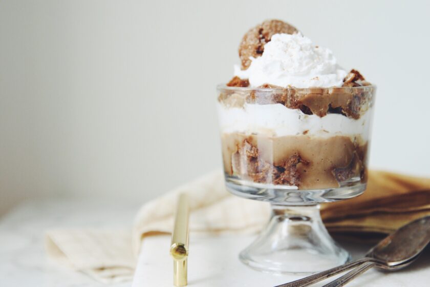 vegan gingerbread trifle_hot for food