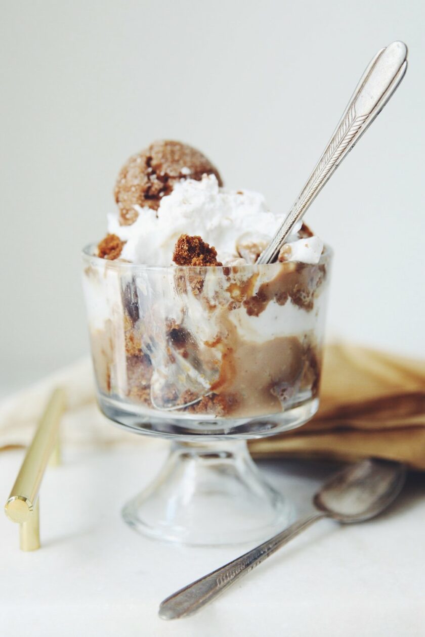 vegan gingerbread trifle recipe for Christmas