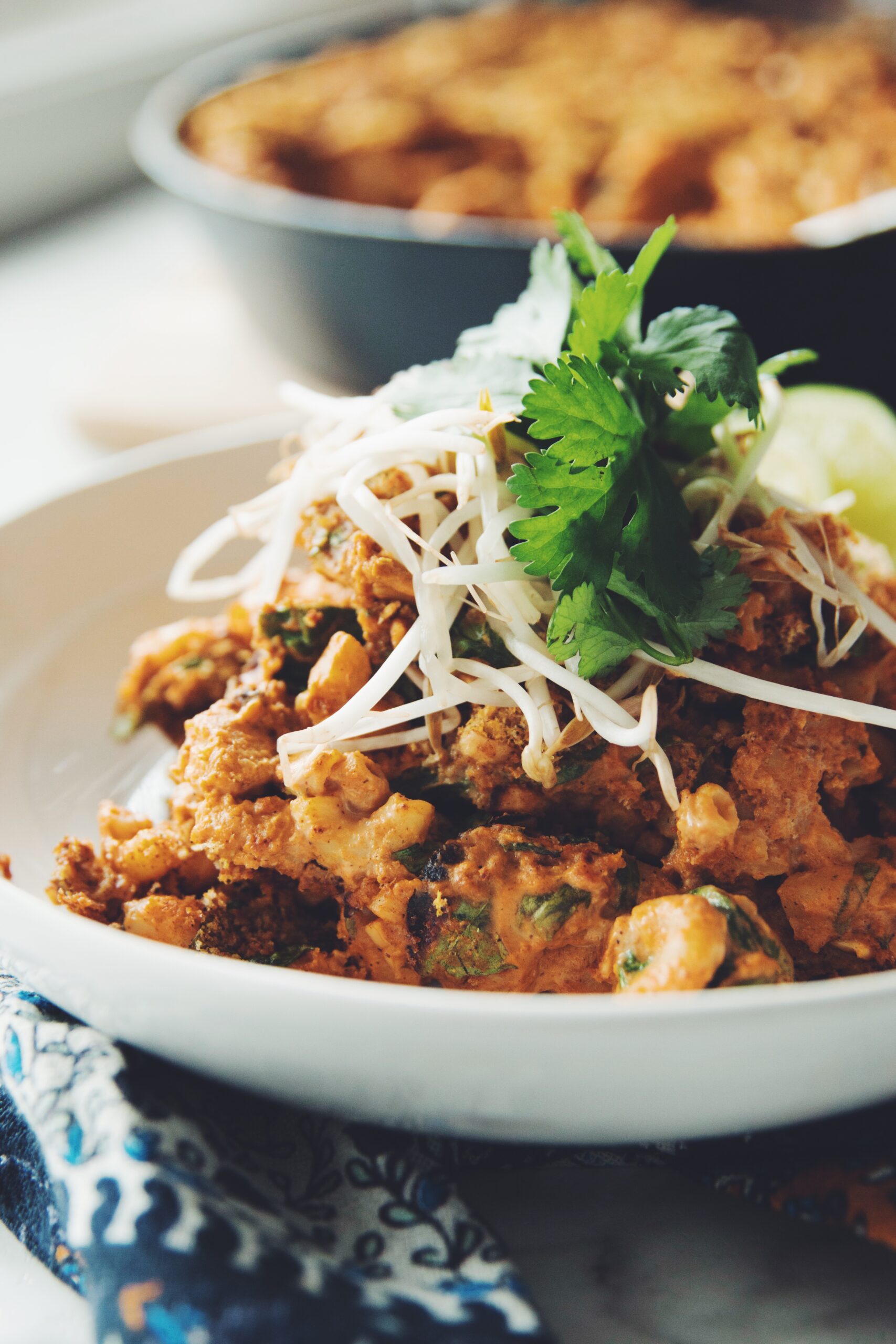 vegan thai red curry mac & cheese