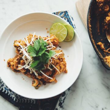vegan thai red curry mac & cheese