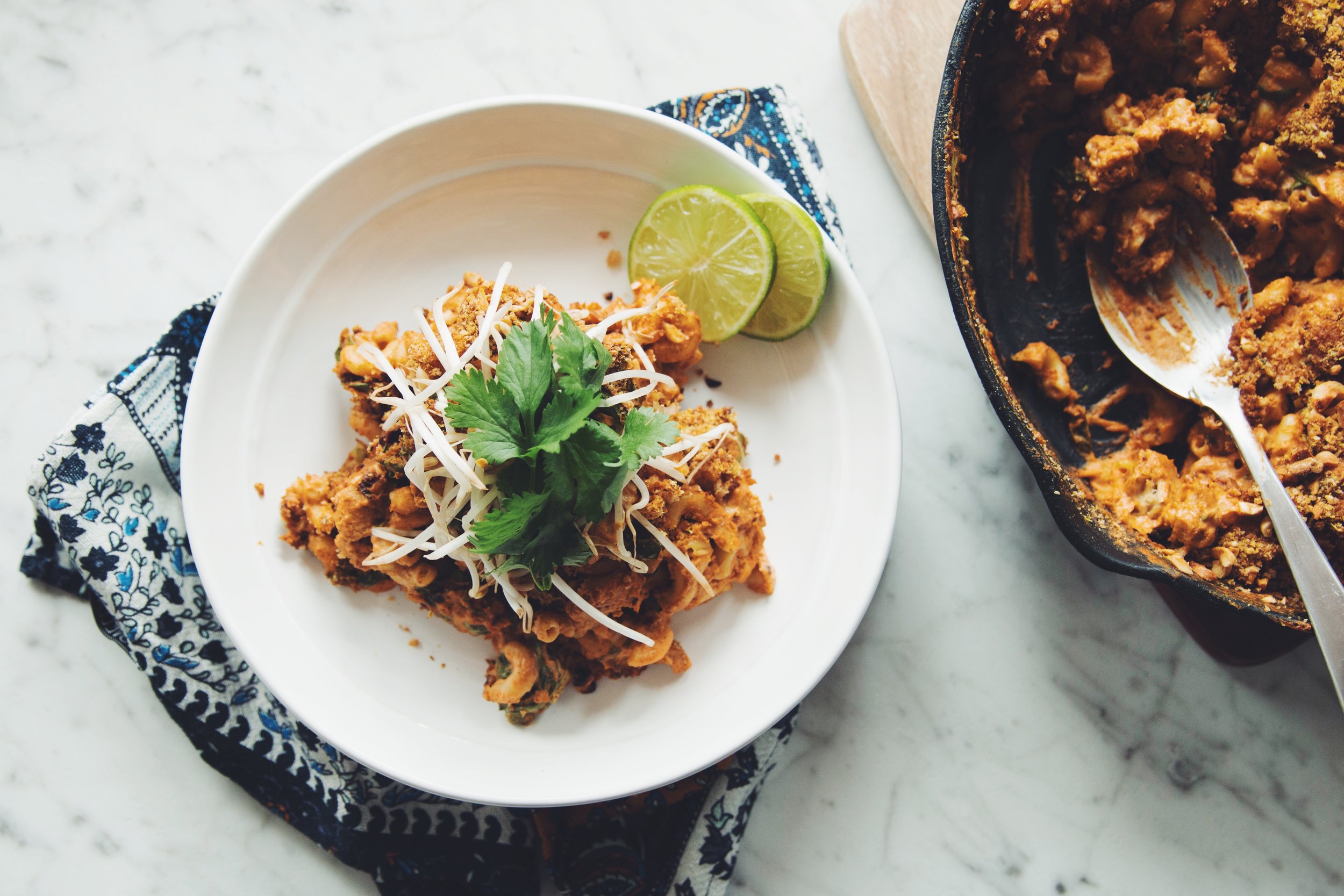 vegan thai red curry mac & cheese