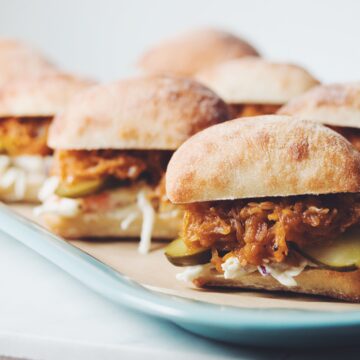 pulled bbq spaghetti squash sliders