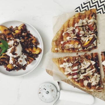 grilled peaches 2 ways