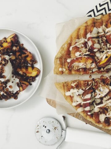 grilled peaches 2 ways