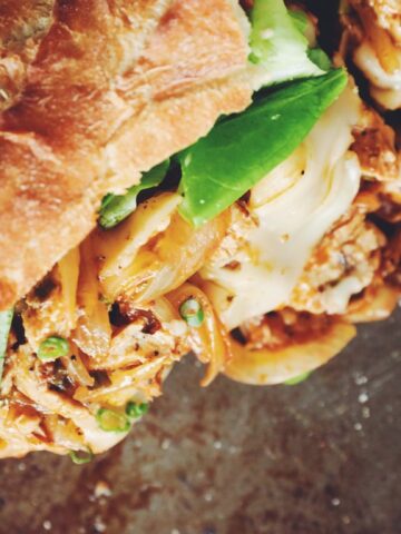 vegan buffalo chicken melts_hot for food