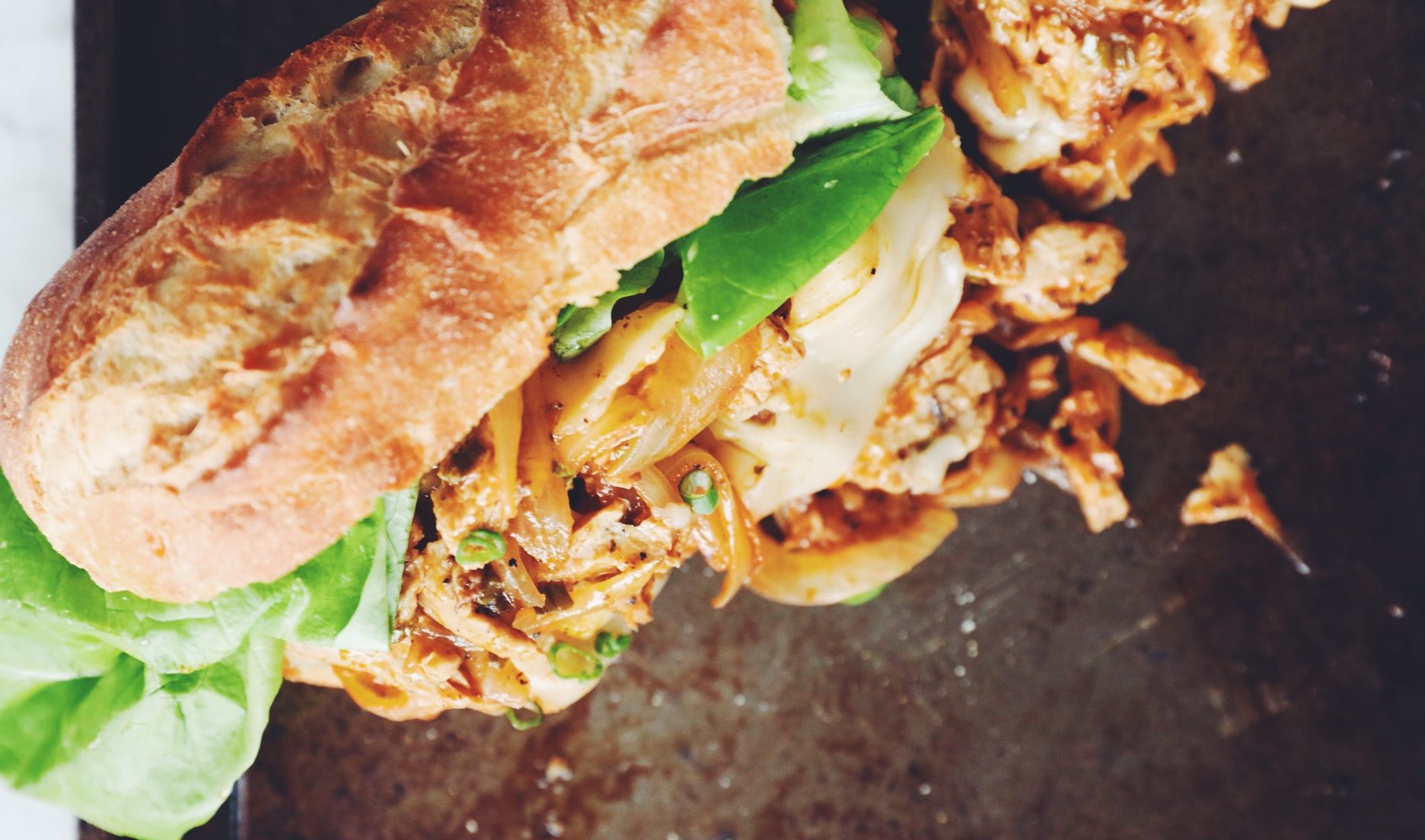 vegan buffalo chicken melts_hot for food