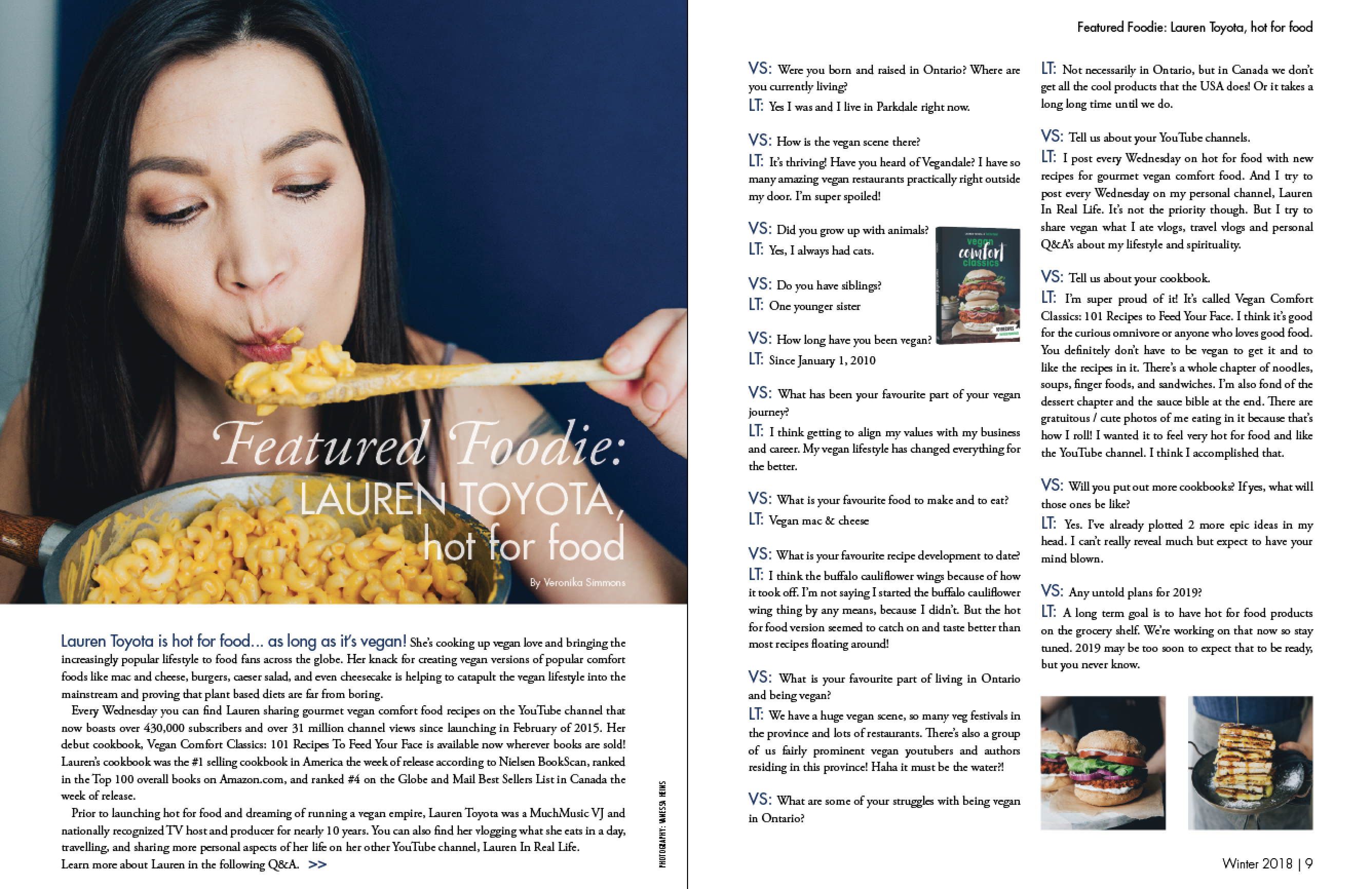 ontario vegans magazine_hot for food