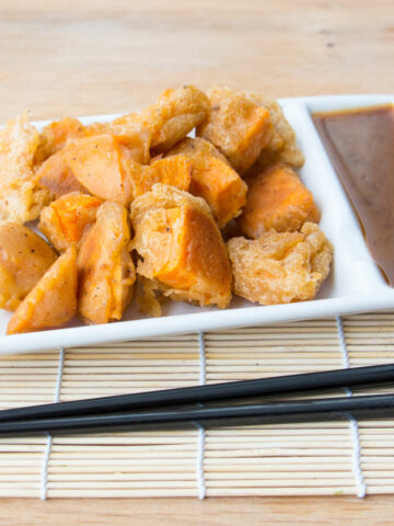 yam tempura_hot for food