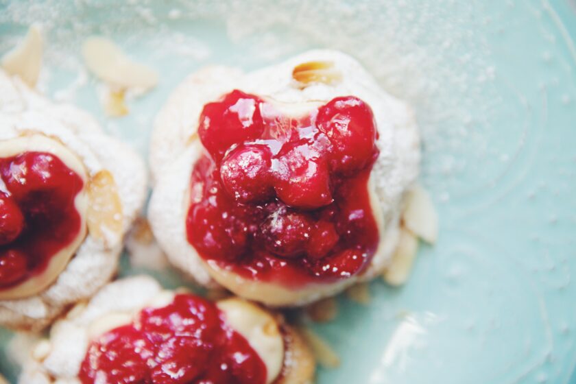 vegan sour cherry almond danishes_hot for food