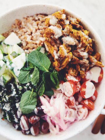 vegan chicken shawarma bowl_hot for food