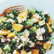 orange kale avocado salad_hot for food