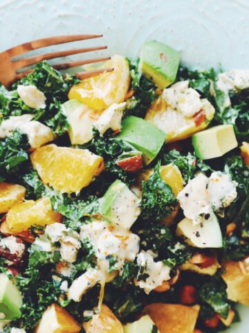 orange kale avocado salad_hot for food