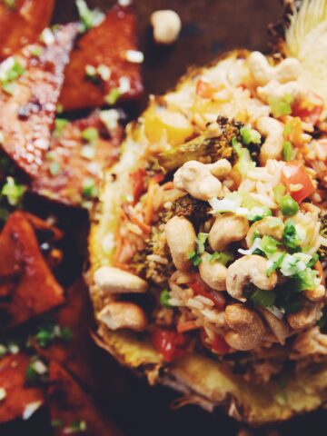 sheet pan pineapple coconut rice_hot for food