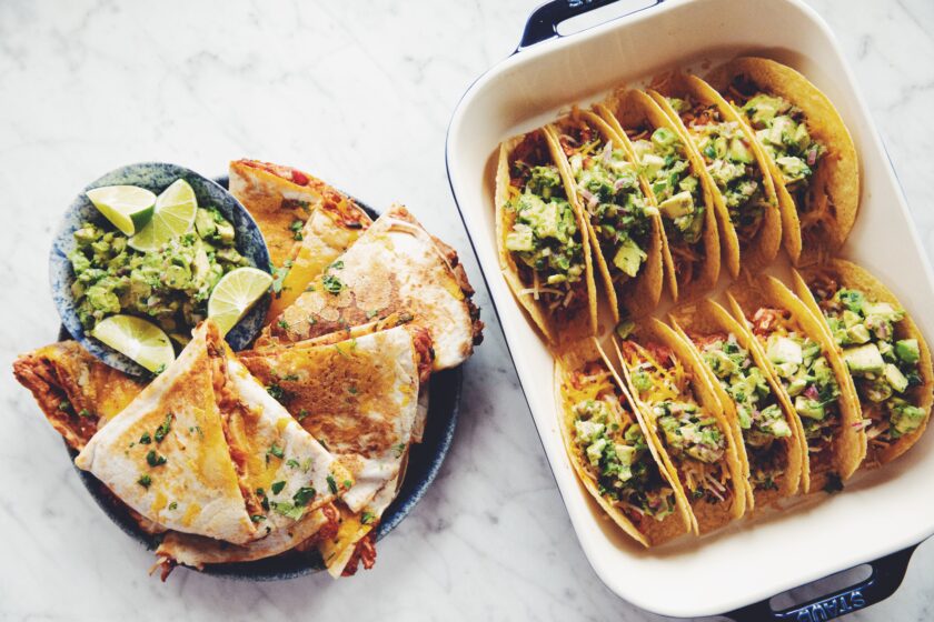 jackfruit tinga quesadillas or tacos_hot for food