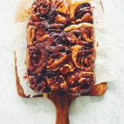 vegan strawberry caramel sticky buns_hot for food