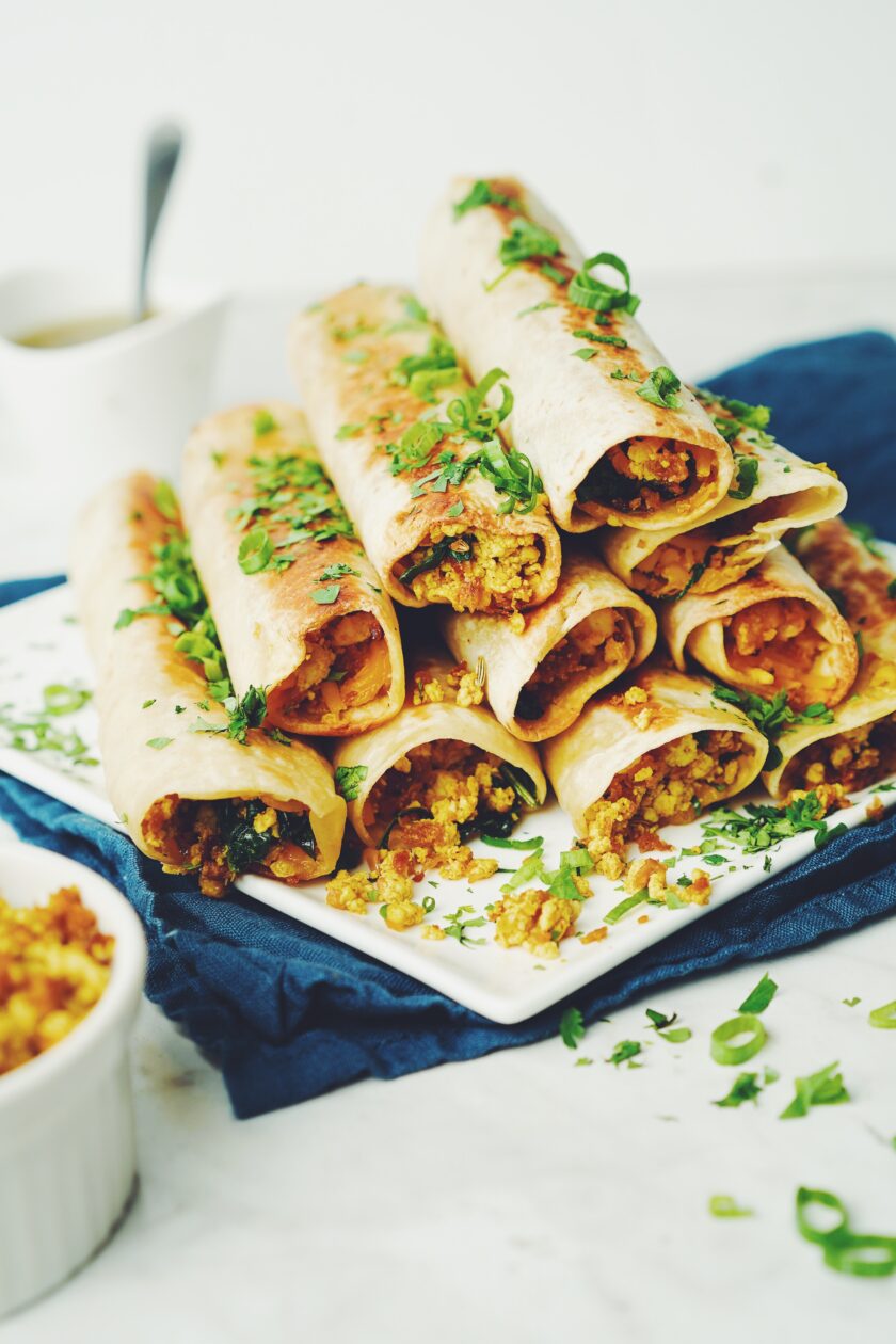 breakfast taquitos vegan recipe