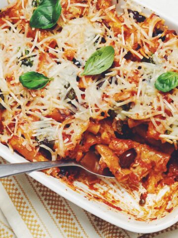 baked puttanesca ziti_hot for food