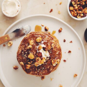 vegan hazelnut pancakes_hot for food