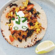 cheesy vegan breakfast tacos_hot for food