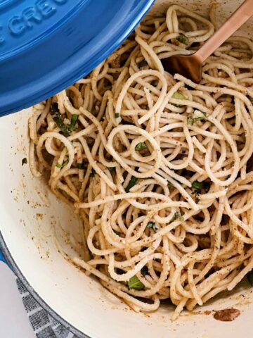 the simplest vegan pasta