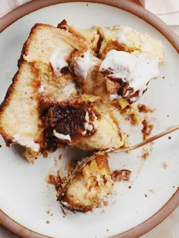 vegan baked french toast