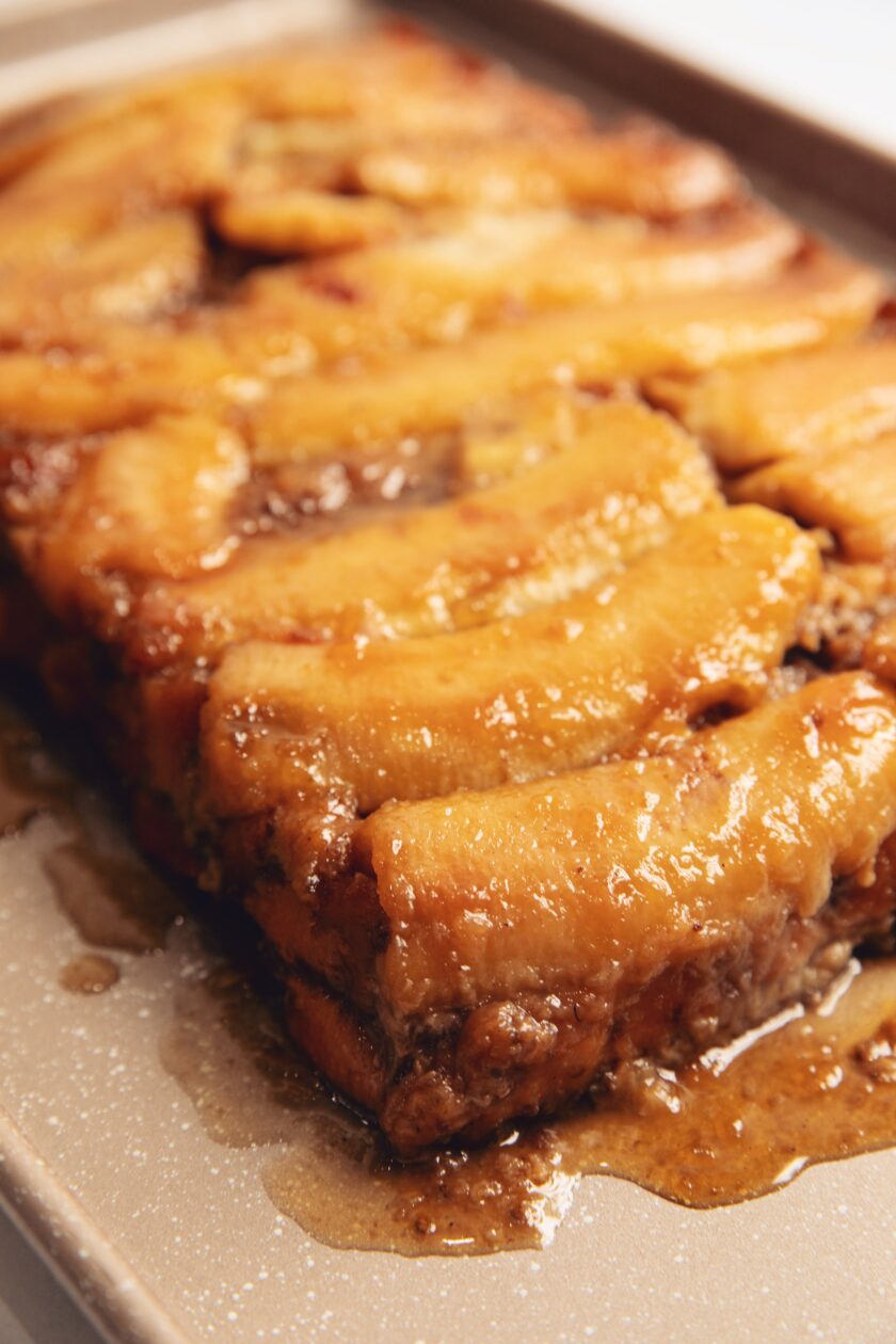 vegan banana french toast casserole